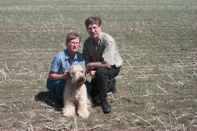 The three of us just west of the confluence