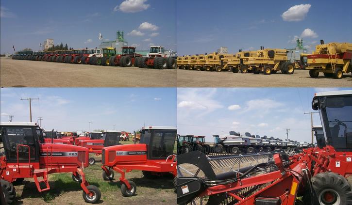 Kinistino - a center for farm equipment sales.