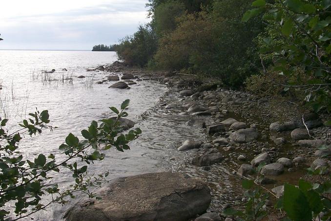 Lac La Ronge shoreline at Napatak.