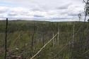 #6: Looking northwest from a rocky outcrop near the confluence.