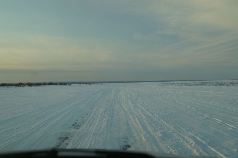 Heading out across Peter Pond Lake