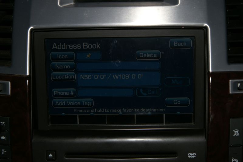 OnStar screen