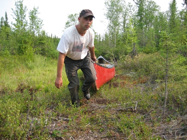 Uwe with Canoe