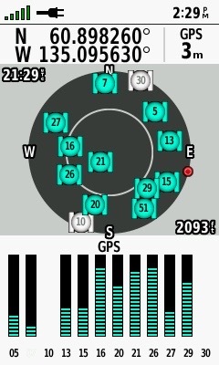 As close as I got the previous day (on the dirt road): 12.4 km from the point.  (Future visitors might want to use this as a waypoint.)