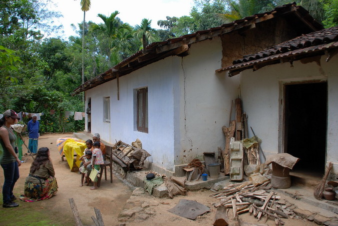 The house located 50 meters from the Confluence point