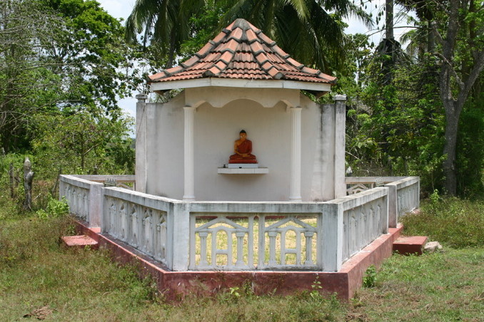 Take the right-hand road at the Buddhist shrine to get to the CP