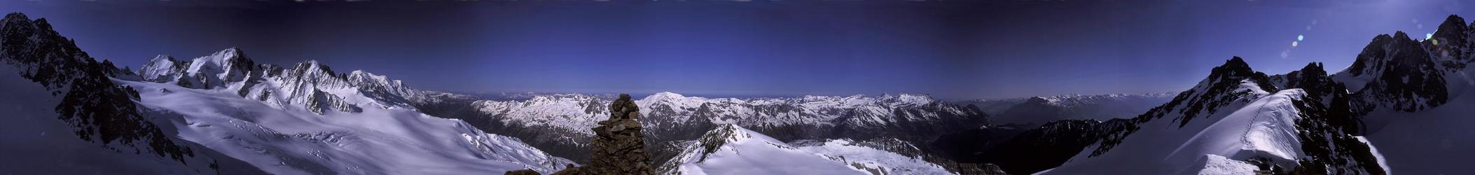 The panoramic view at the confluence area