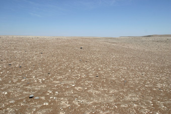 General view  (stones at the center leaved by previous visitors).