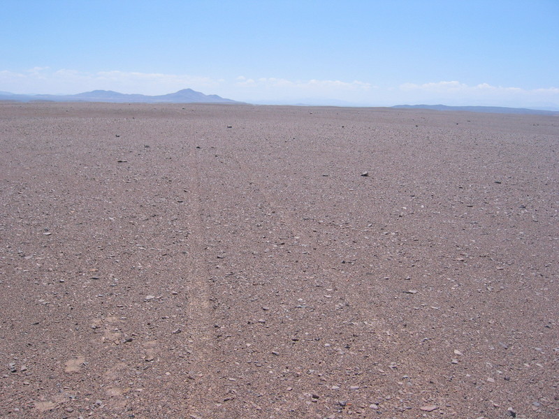 View to the East + Tyre Tracks