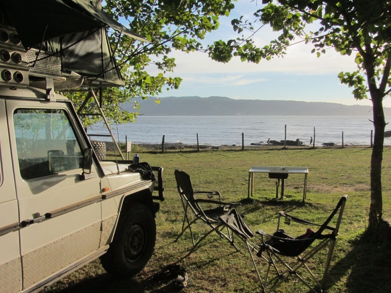 Our campsite at Niebla