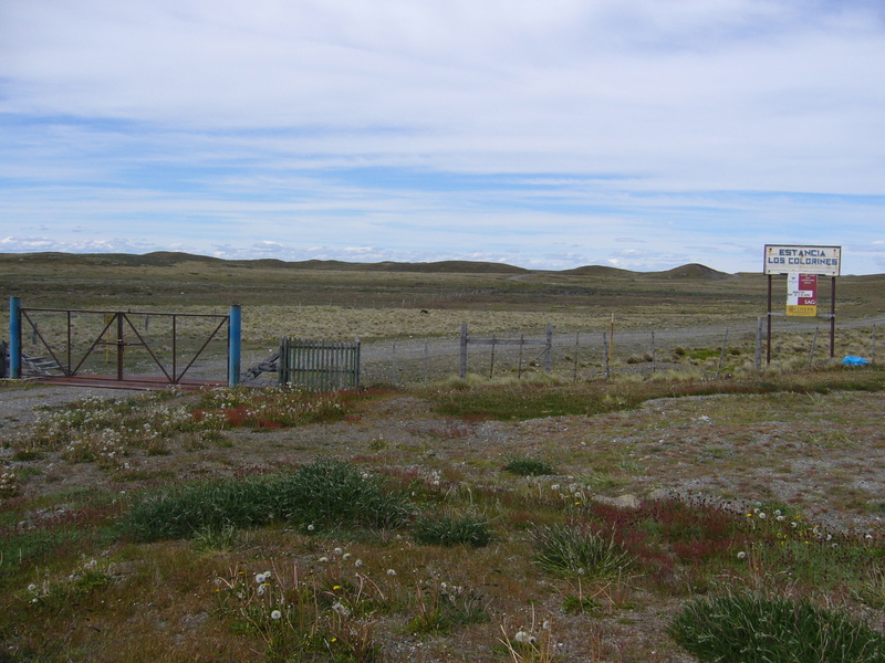 View east towards CP, but need to cross the locked gate!