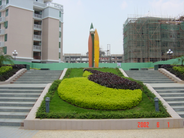 Monument at almost the exact point of the confluence