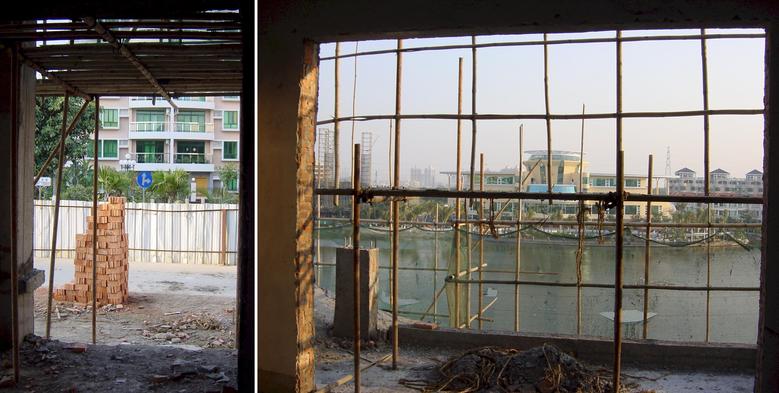 View of the Confluence from the front door of the Confluence Unit - View from rear of the Confluence Unit