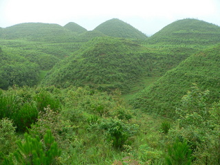 #1: Looking east (from the hilltop 55 metres south of the confluence).