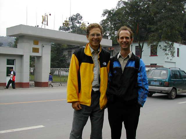 Confluence hunters Rainer and Peter