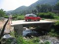 #4: We parked on a concrete bridge 335 metres south of the confluence point.