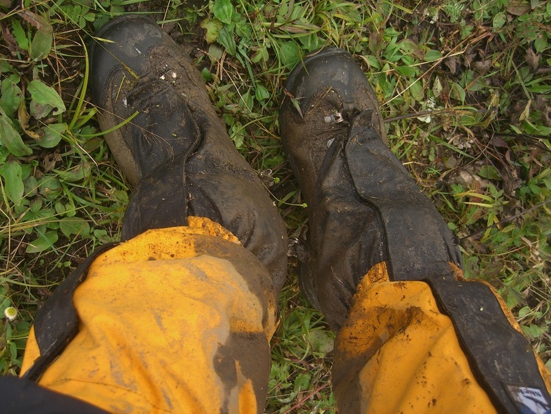 Tired feet during the hike... 