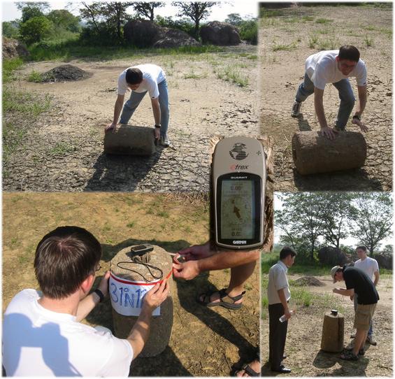 Marking the spot with a threshing stone