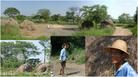 #6: View to village with our photographer cleaning rice nearby