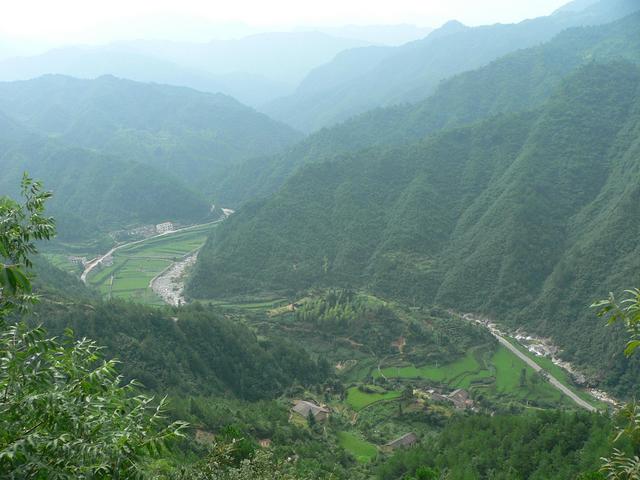 Looking SE down valley.