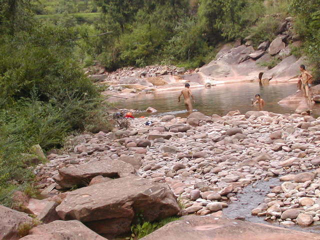 Cooling off in the local watering hole