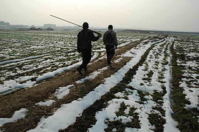 The bird hunters near the Confluence Point