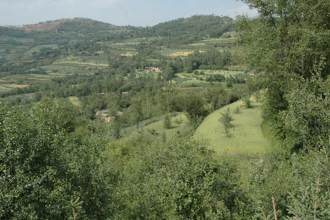 Area within striking distance to the geographic center of China