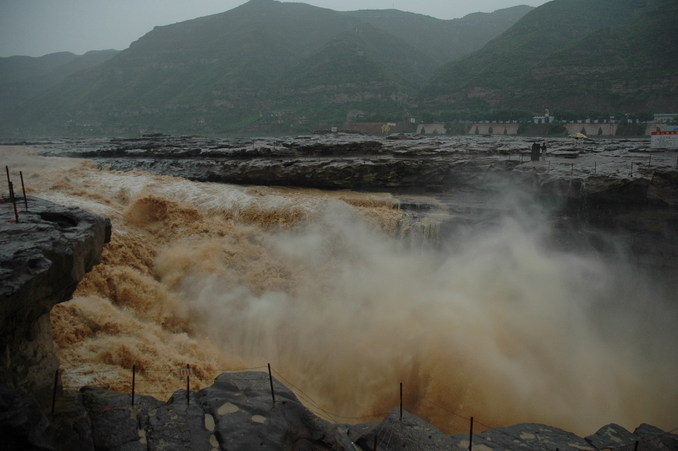 The Hu Kao Gorge where Yellow River became a rapid