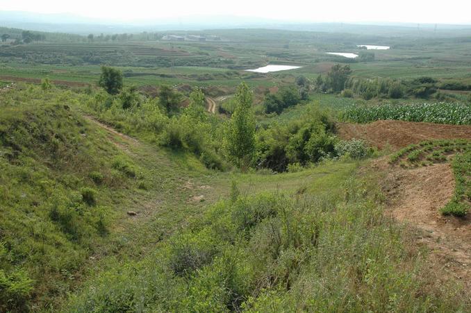 Looking down toward the confleunce point - 30 meters away