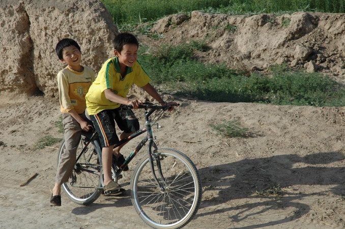 Biking near the confluence point