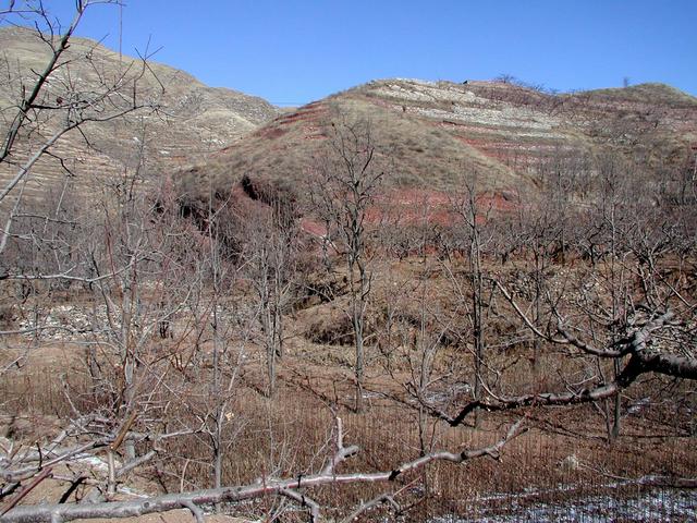 General area - the point is located on half way up the left slop of the hill