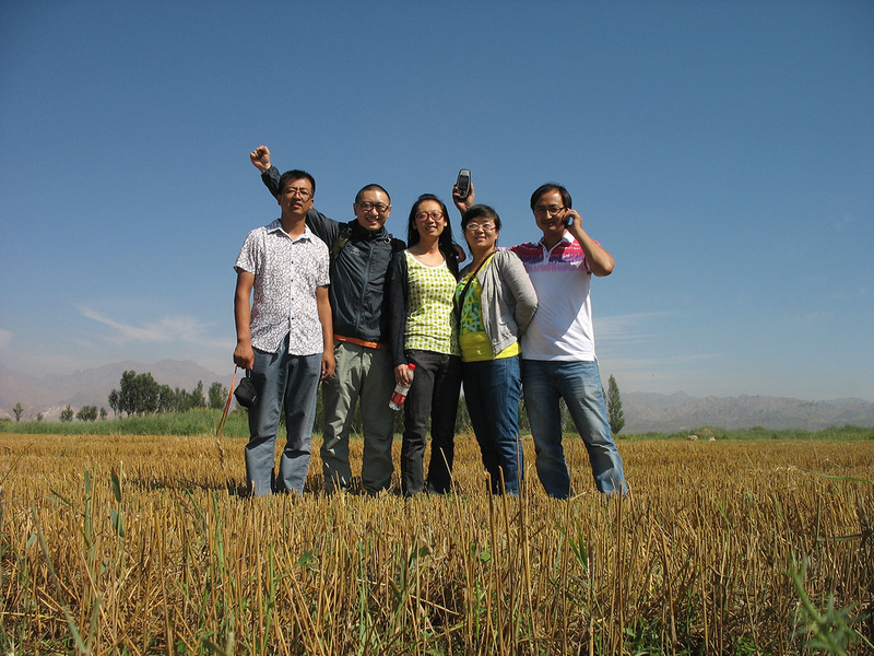 A group photo of my team standing on 41N107E