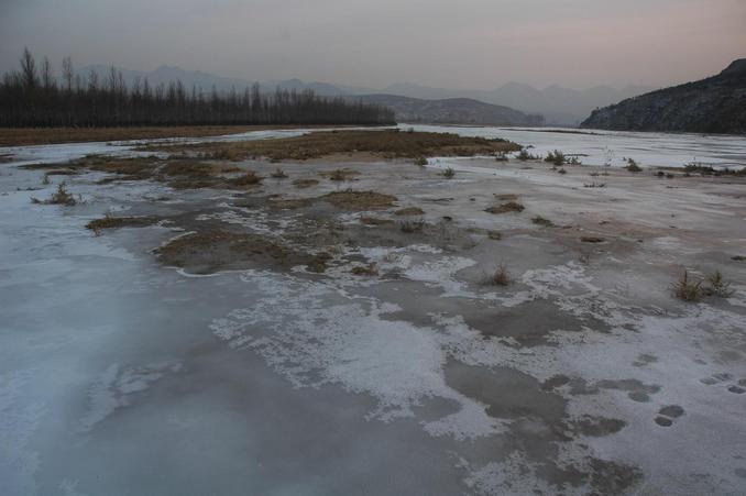 Looking down river before dark