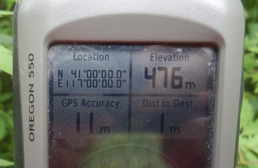 GPS reading