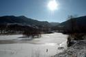 #2: VIew toward the CP from the highway - near the top of the 2nd ridge - 2.3 km away