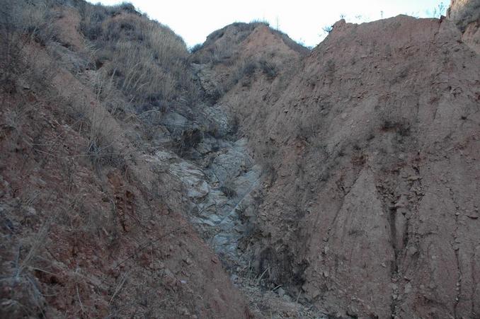 Looking West inside the Gully at the CP