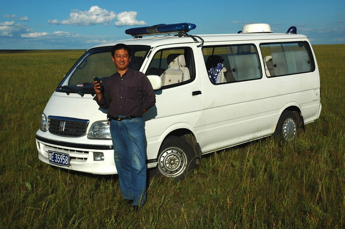 Gao - the frist-time Line Hunter also a real hunter on this grassland