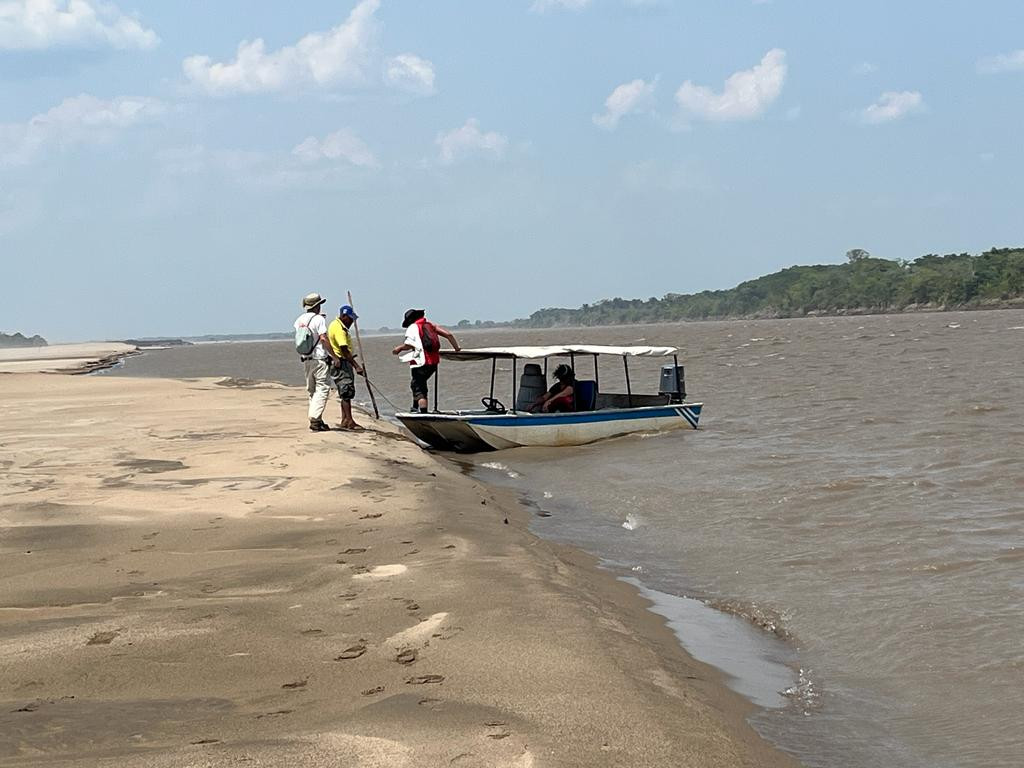 Boat and sandbank