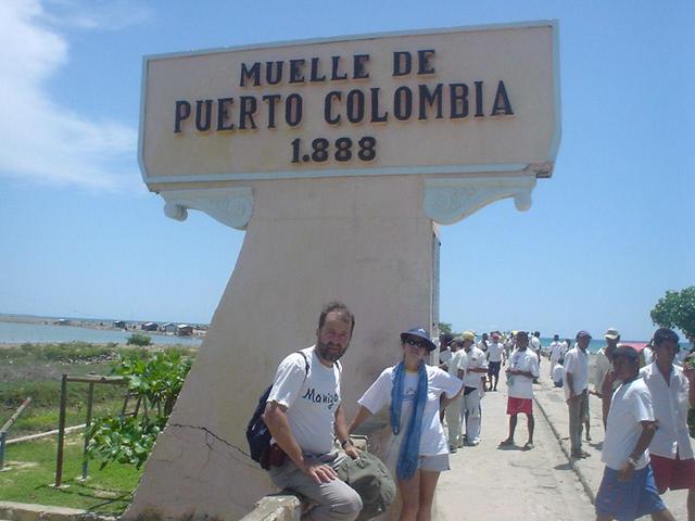 The dock of Puerto Colombia