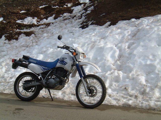 Snow on the road to Troodos, Cyprus