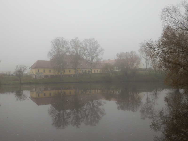 The nearby fishing pond