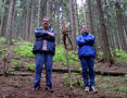 #3: Hans and me standing beside the confluence