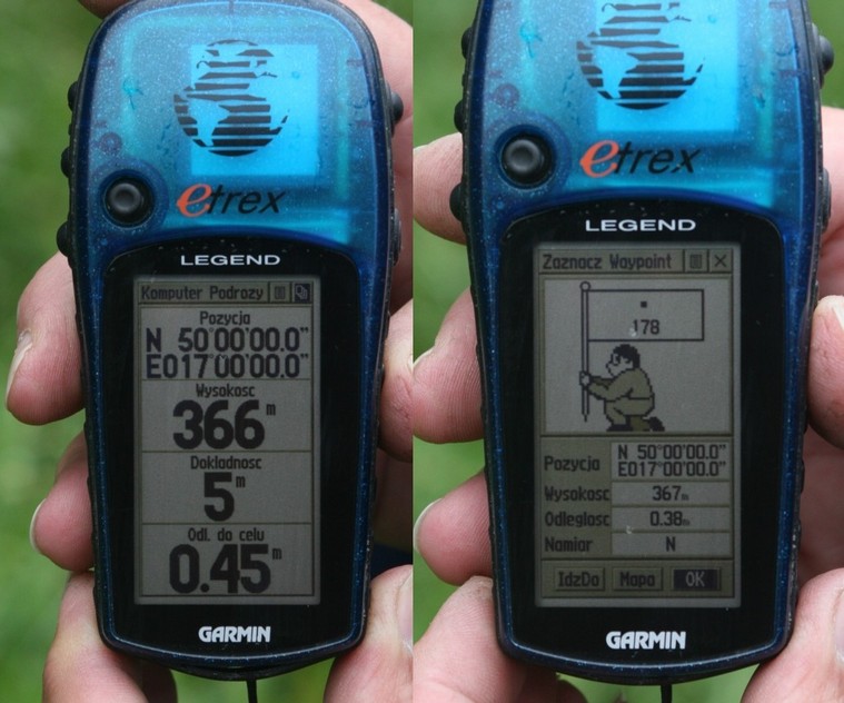 GPS shot - Współrzędne