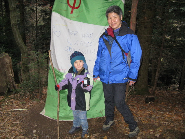 Kai and Lynn at the well marked Confleunce Point