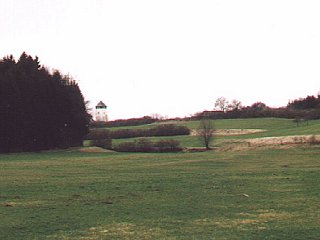 #1: From the confluence looking west. The Church spire in Buchheim is in the distance.