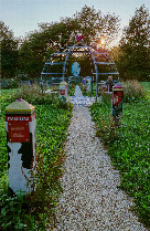 #12: Gateway To Freedom - view west - gravel path along the 48th parallel 