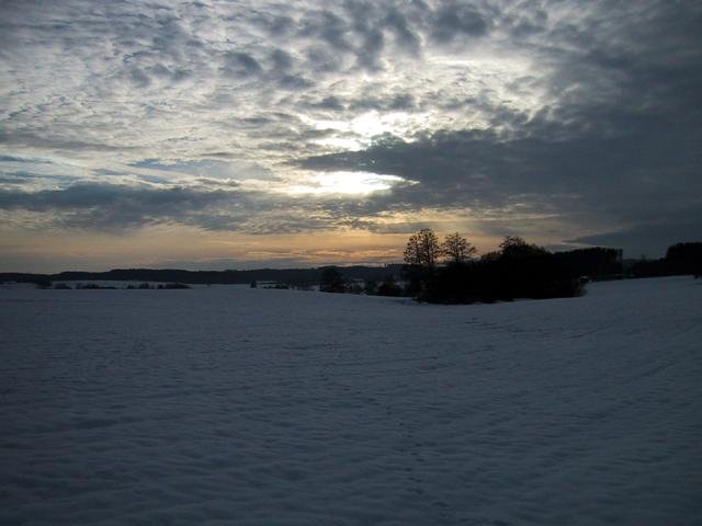 Sunset at the confluence point