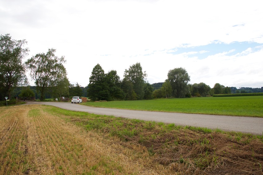 View West (towards the "Meridianstein", 51 m away)