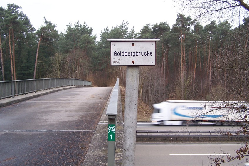 Nearby bridge over the motorway