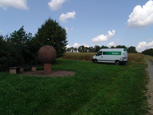 confluence monument and the van